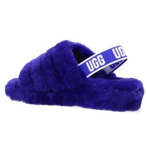 UGG Fluffy Yeah Slip On Elastic Slingback Slide Slippers 6